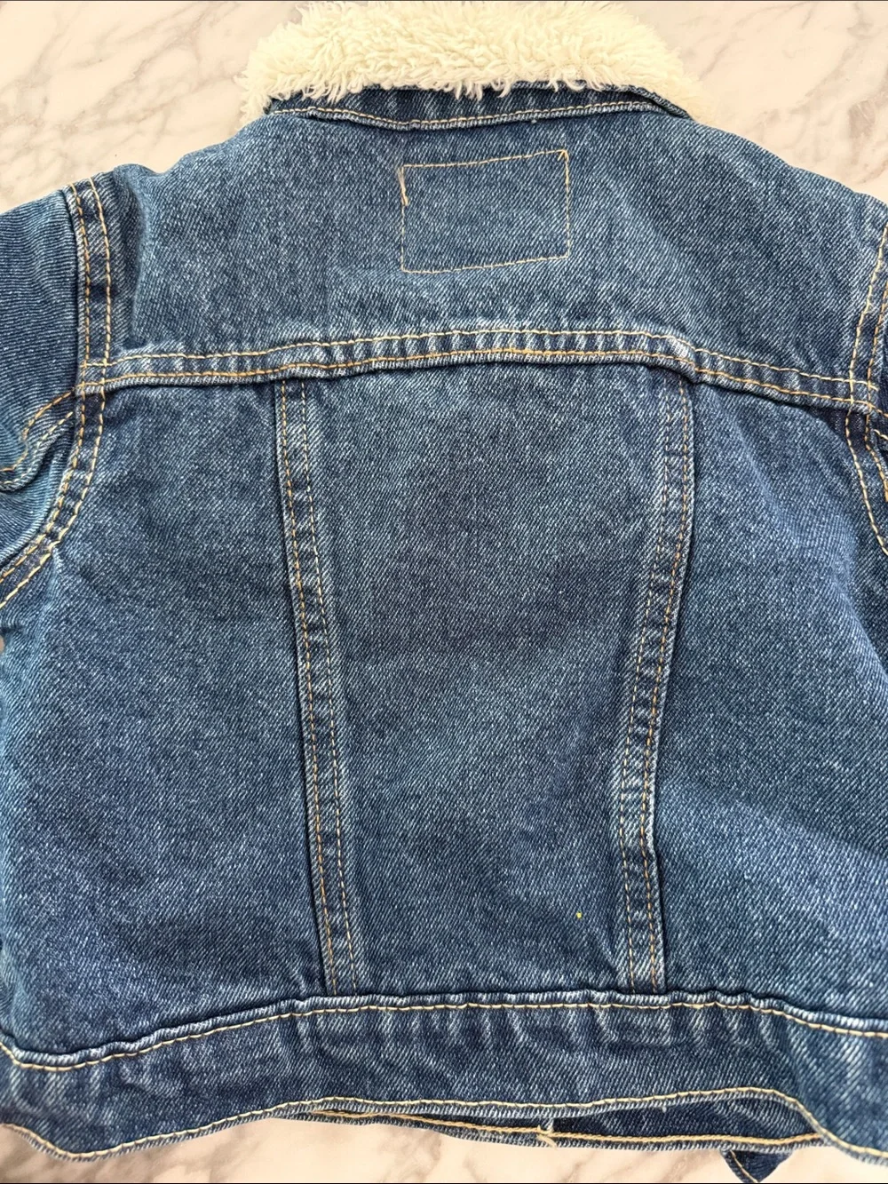 Levi's Kids Blue Denim Sherpa Collar Jacket NWT